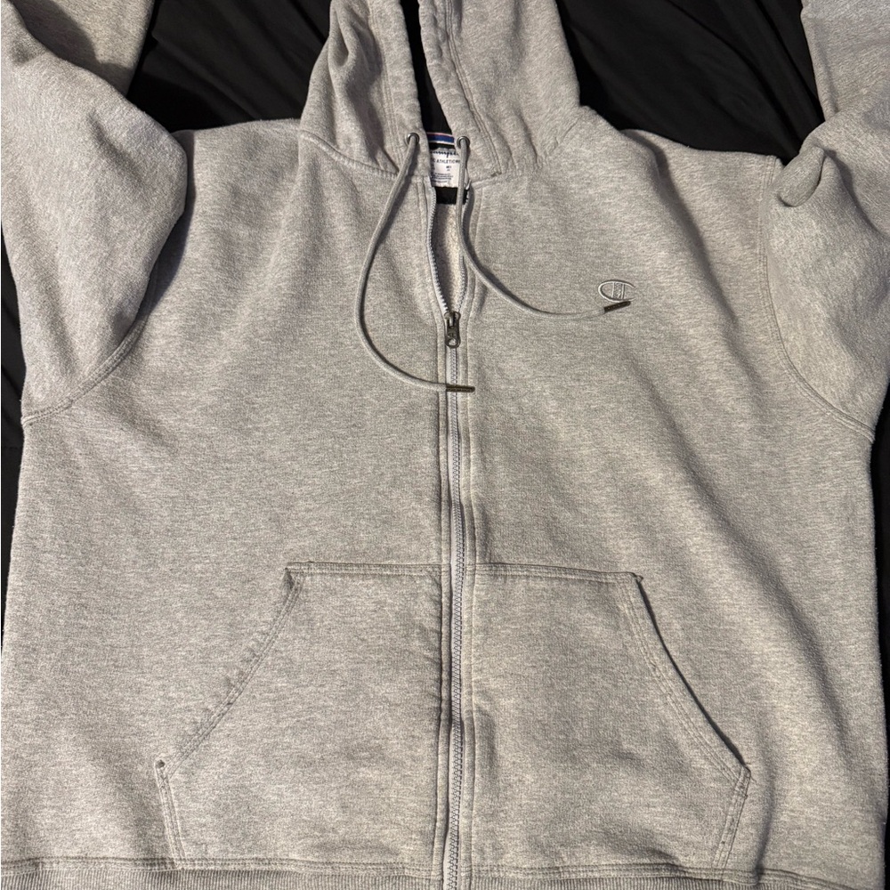 Champion Gray Zip-Up Hoodie